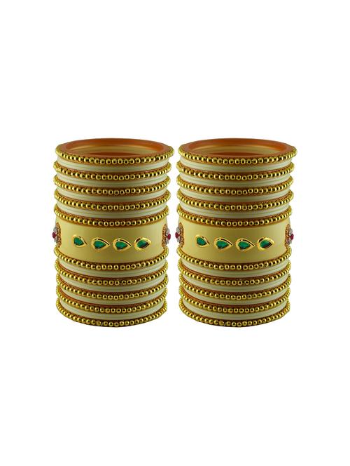 stone studded acrylic bangles - 18786752 - Very Small Image - 1