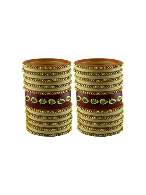 stone studded acrylic bangles - 18786771 - Very Small Image - 1