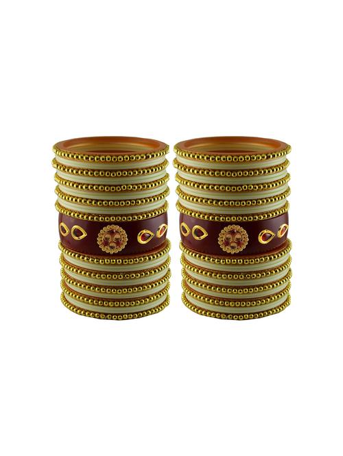 stone studded acrylic bangles - 18786777 - Very Small Image - 1