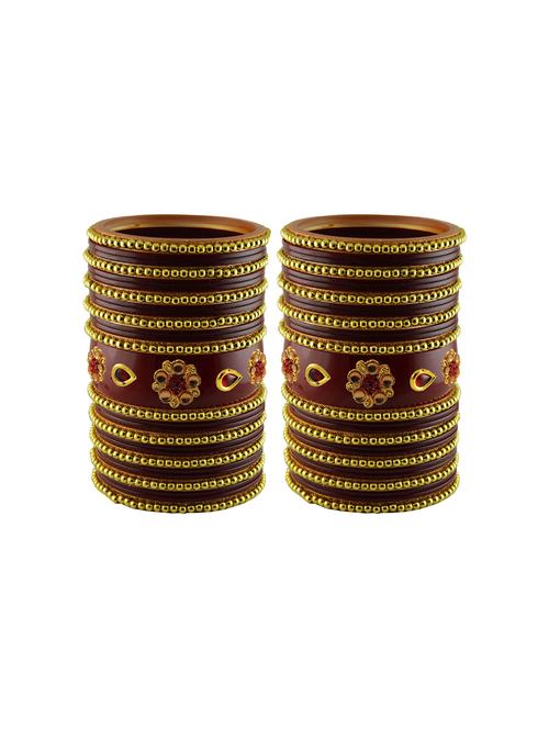 stone studded acrylic bangles - 18786797 - Very Small Image - 1