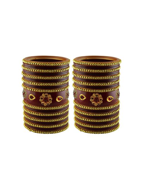 stone studded acrylic bangles - 18786799 - Very Small Image - 1
