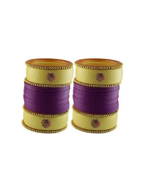 stone studded acrylic bangles - 18786832 - Very Small Image - 1