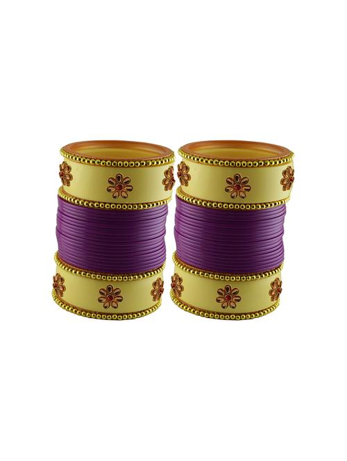 stone studded acrylic bangles - 18786839 - Very Small Image - 1