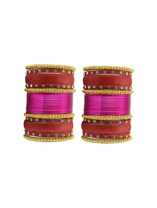 gold plated beads studded bangle - 18787033 - Very Small Image - 1