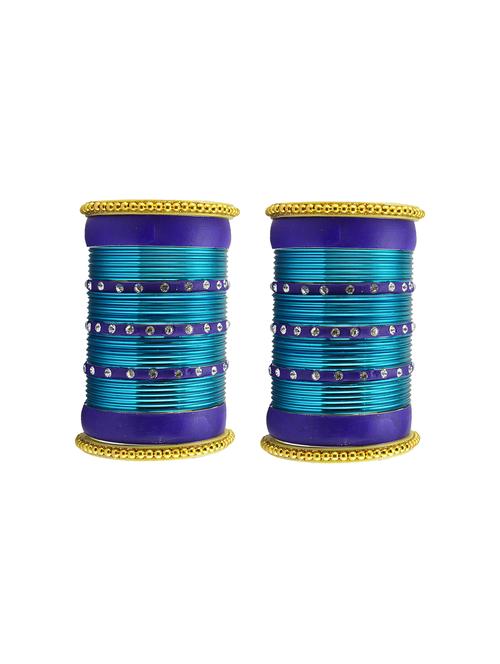 gold plated beads studded bangle - 18787047 - Very Small Image - 1
