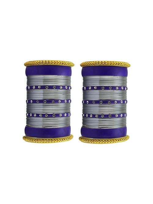 gold plated beads studded bangle - 18787058 - Very Small Image - 1