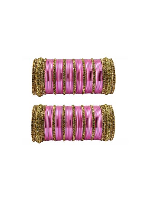 pink stone stud bangle - 18787074 - Very Small Image - 1