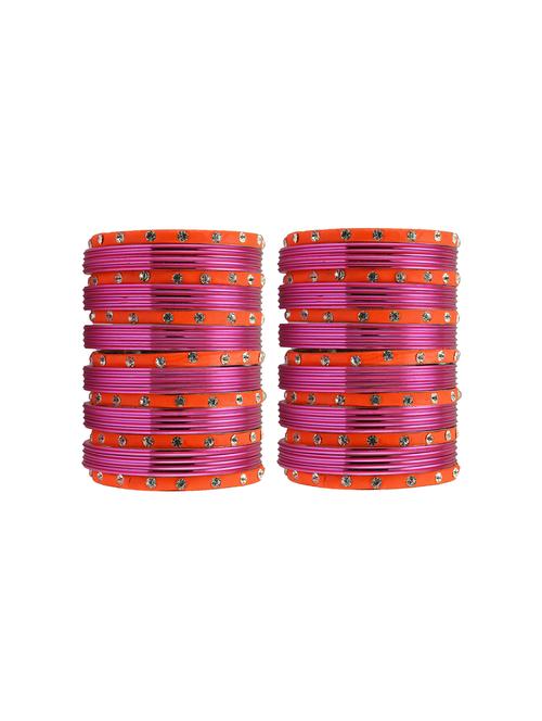 pink stone stud bangle - 18787176 - Very Small Image - 1