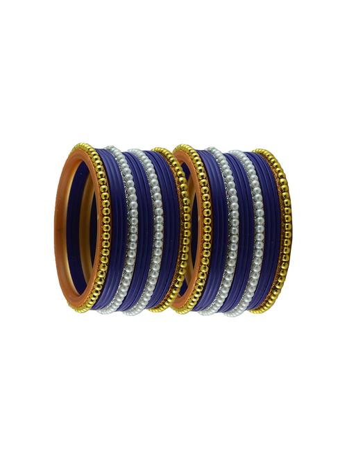 gold plated beads studded bangle - 18787405 - Very Small Image - 1