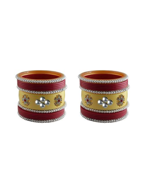 stones work acrylic bangles set - 18787476 - Very Small Image - 1