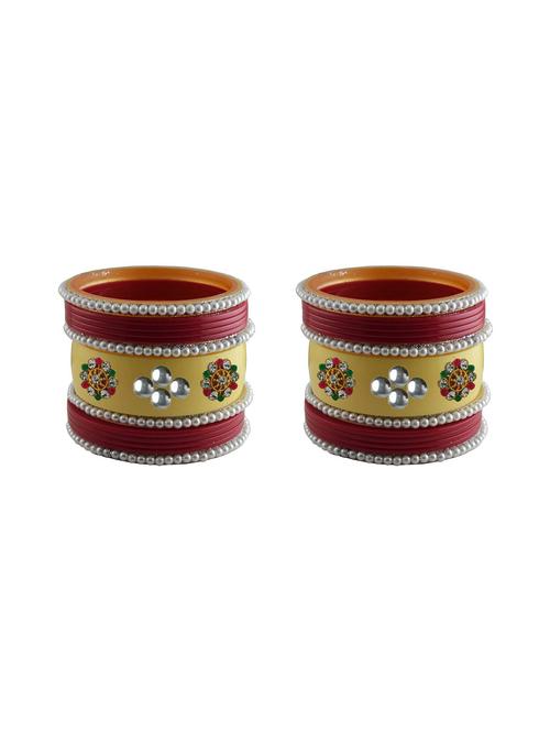 stones work acrylic bangles set - 18787477 - Very Small Image - 1