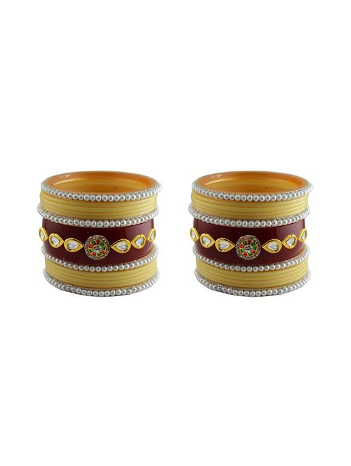 stones work acrylic bangles set - 18787557 - Very Small Image - 1