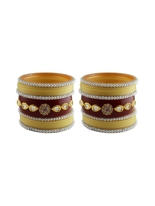 stones work acrylic bangles set - 18787577 - Very Small Image - 1