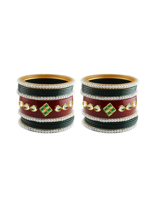 stones work acrylic bangles set - 18787585 - Very Small Image - 1