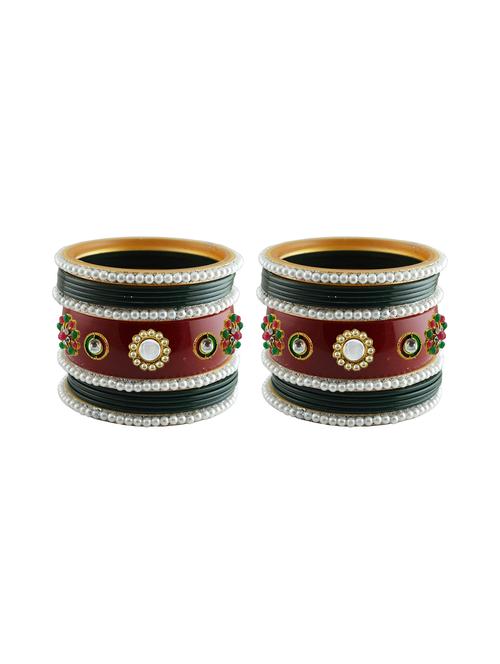 stones work acrylic bangles set - 18787597 - Very Small Image - 1