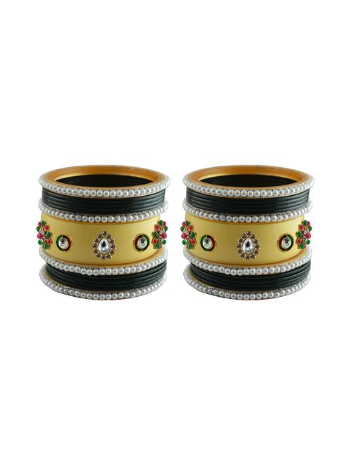 stones work acrylic bangles set - 18787616 - Very Small Image - 1