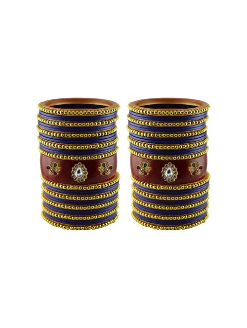 stones work acrylic bangles set - 18787713 - Very Small Image - 1