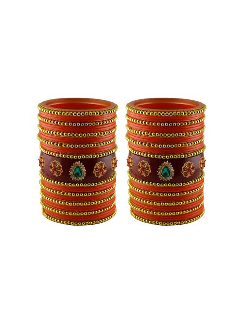 stones work acrylic bangles set - 18787740 - Very Small Image - 1
