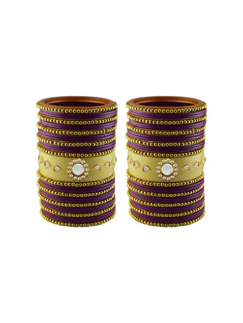 stones work acrylic bangles set - 18787783 - Very Small Image - 1