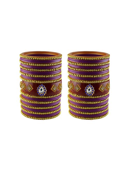 stones work acrylic bangles set - 18787799 - Very Small Image - 1