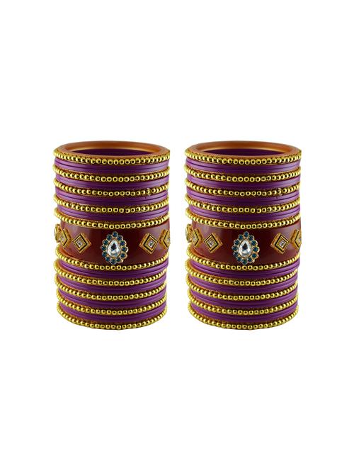 stones work acrylic bangles set - 18787805 - Very Small Image - 1