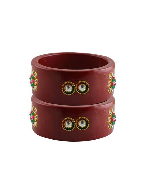 stones work kada bangles set - 18787841 - Very Small Image - 1