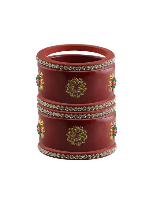 stones work kada bangles set - 18787905 - Very Small Image - 1