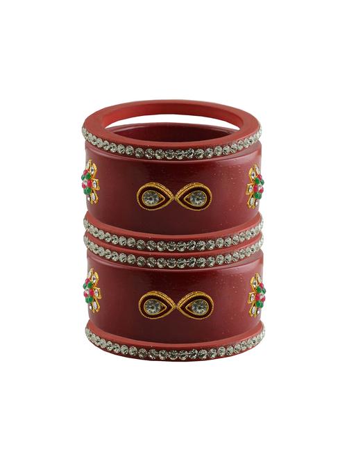 stones work kada bangles set - 18787916 - Very Small Image - 1