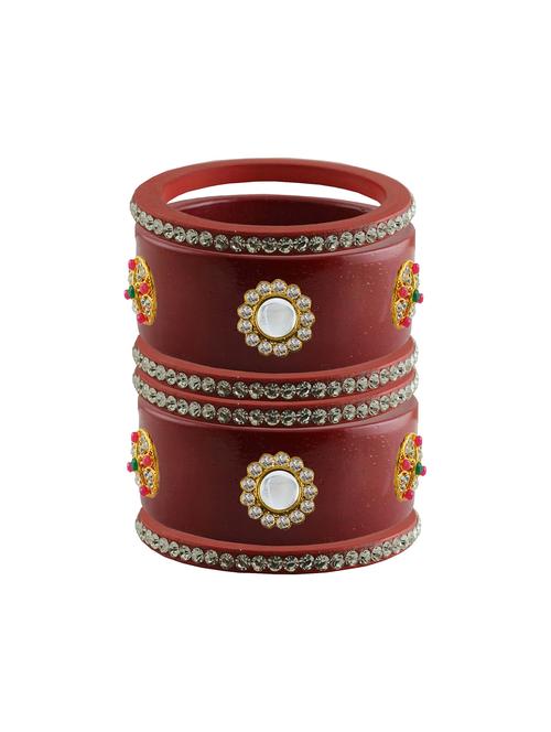 stones work kada bangles set - 18787924 - Very Small Image - 1
