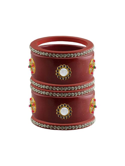 stones work kada bangles set - 18787930 - Very Small Image - 1