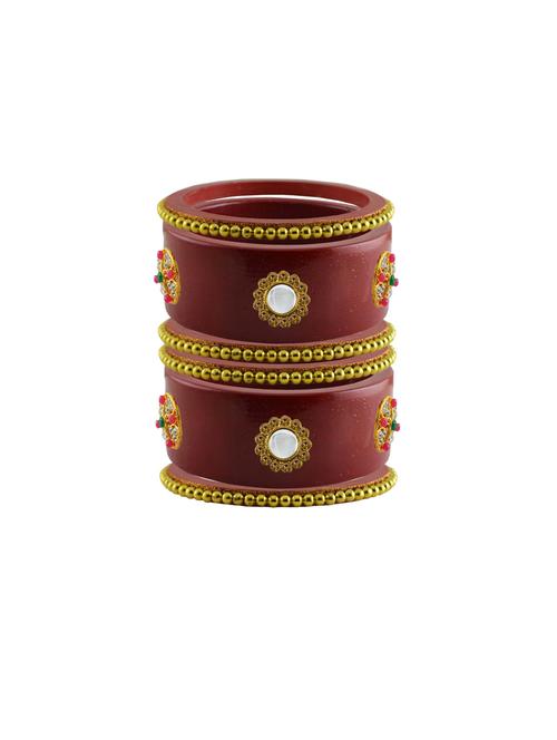 stone studded acrylic bangles - 18788005 - Very Small Image - 1