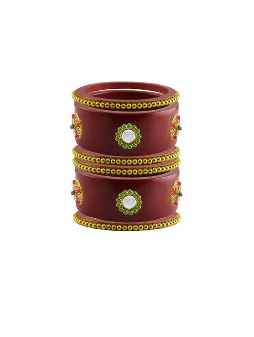 stone studded acrylic bangles - 18788020 - Very Small Image - 1