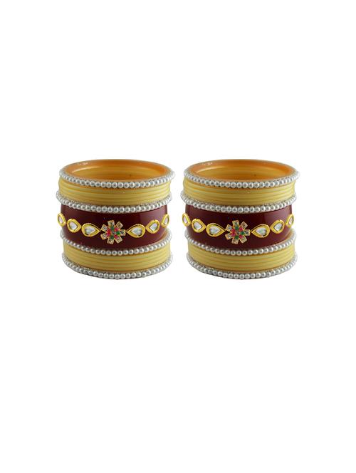 stone studded acrylic bangles - 18788063 - Very Small Image - 1
