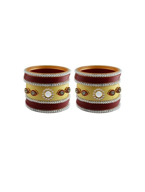 stone studded acrylic bangles - 18788064 - Very Small Image - 1