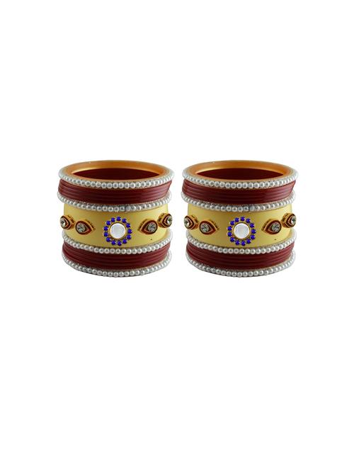 stone studded acrylic bangles - 18788079 - Very Small Image - 1
