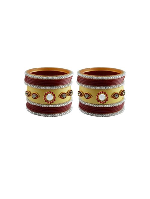 stone studded acrylic bangles - 18788082 - Very Small Image - 1