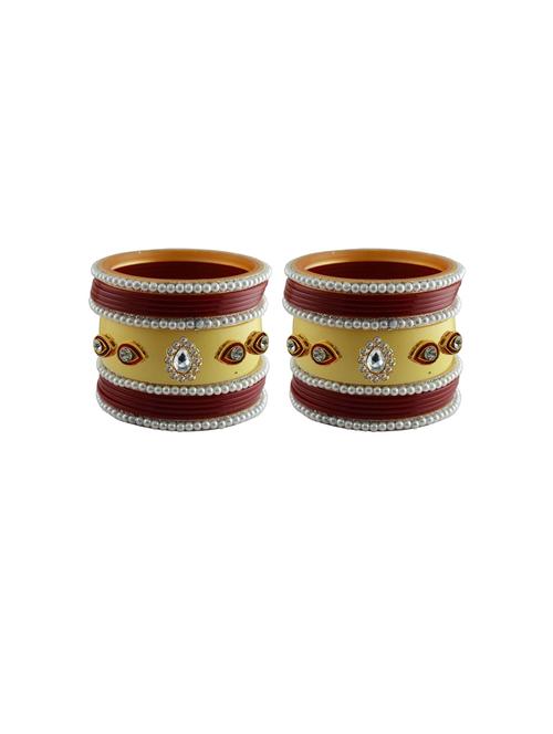 stone studded acrylic bangles - 18788099 - Very Small Image - 1