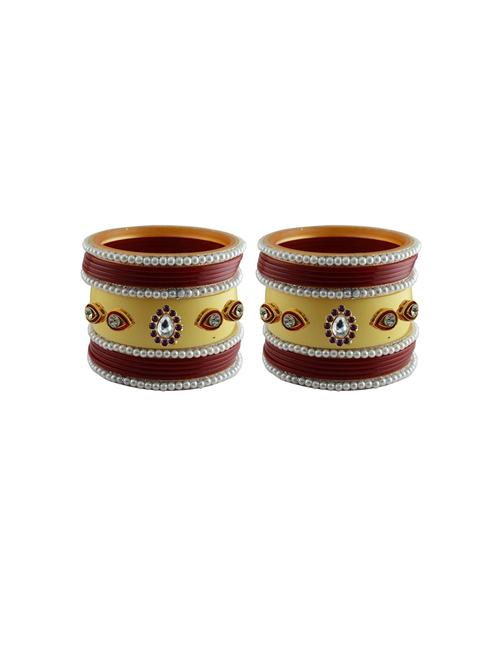 stone studded acrylic bangles - 18788107 - Very Small Image - 1