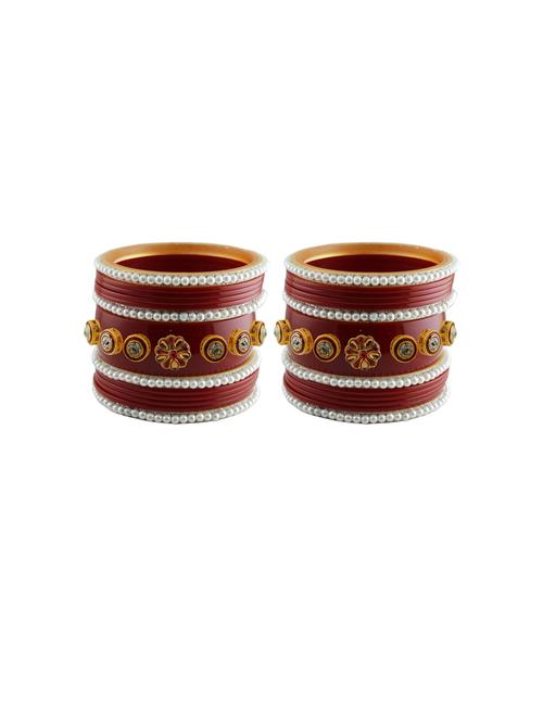 stone studded acrylic bangles - 18788117 - Very Small Image - 1