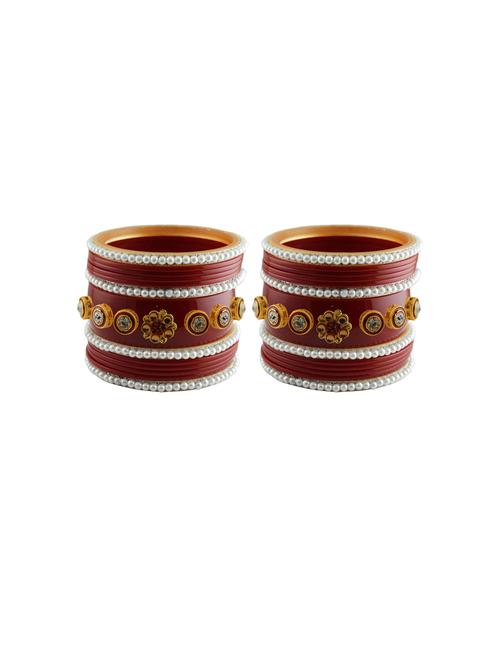 stone studded acrylic bangles - 18788127 - Very Small Image - 1