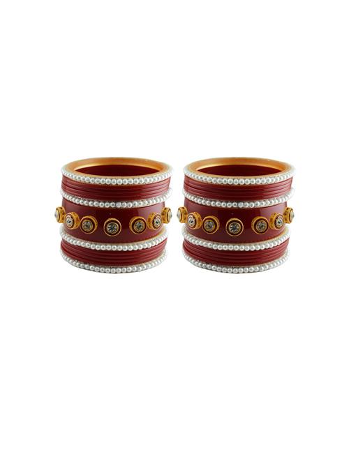 stone studded acrylic bangles - 18788133 - Very Small Image - 1