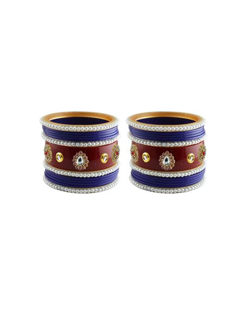 stone studded acrylic bangles - 18788143 - Very Small Image - 1