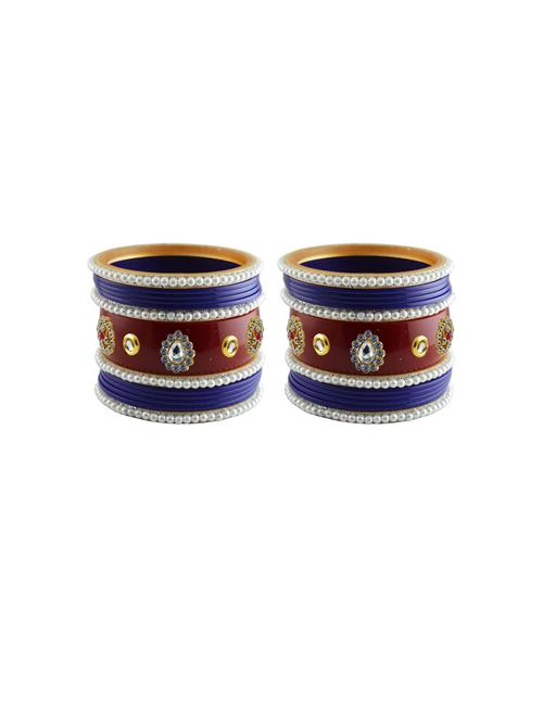stone studded acrylic bangles - 18788158 - Very Small Image - 1