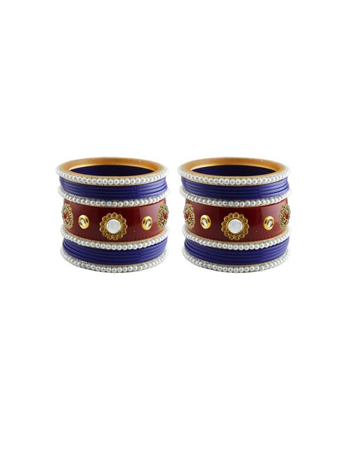 stone studded acrylic bangles - 18788173 - Very Small Image - 1