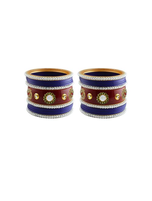 stone studded acrylic bangles - 18788180 - Very Small Image - 1
