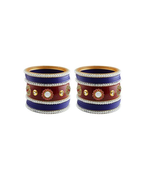 stone studded acrylic bangles - 18788182 - Very Small Image - 1