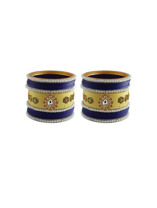 stone studded acrylic bangles - 18788186 - Very Small Image - 1
