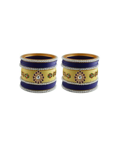 stone studded acrylic bangles - 18788189 - Very Small Image - 1