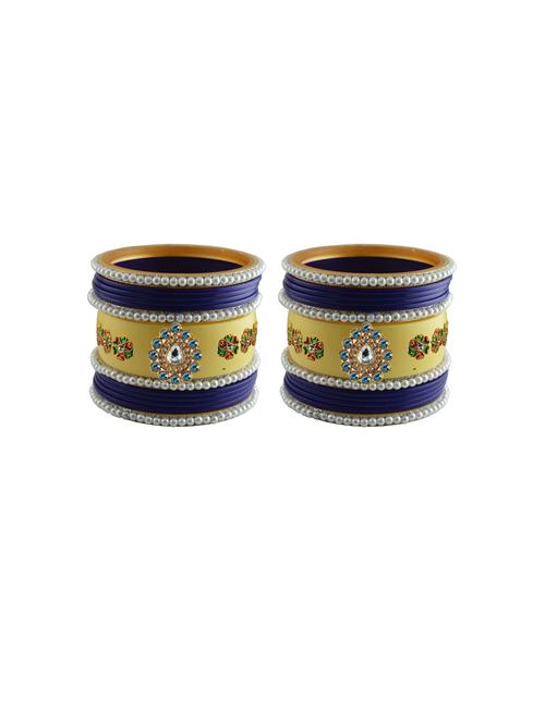 stone studded acrylic bangles - 18788191 - Very Small Image - 1