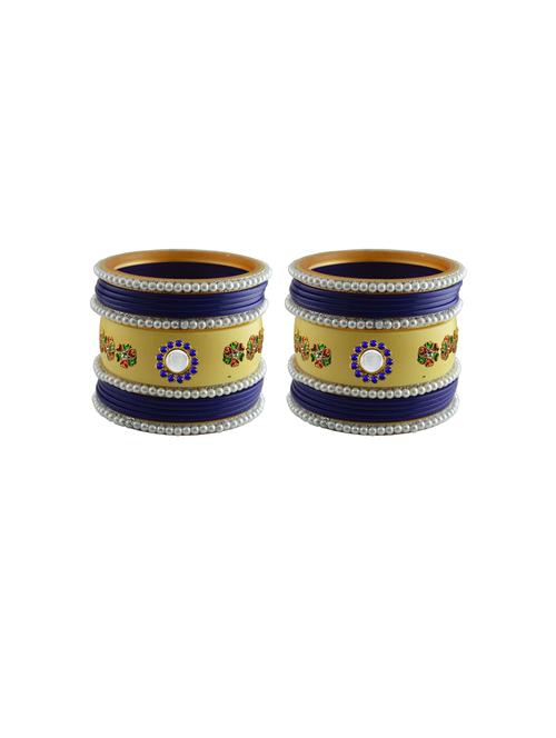 stone studded acrylic bangles - 18788211 - Very Small Image - 1